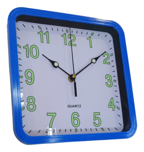 Reloj Pared  Maquina Continua Cuadrado   25cm