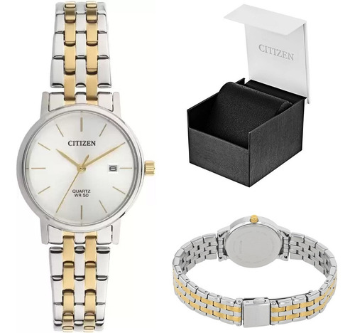 Imagen 2 de 8 de Reloj Citizen 61063 Eu6094-53a Dama Acero Inoxidable Full