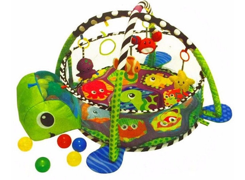 Imagen 4 de 5 de Gimnasio Gym Pelotero Para Bebe Con Pelotas+red Perimetral