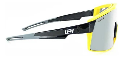 Gafas Ciclismo Opticnerve Fixie Max Black/yellow Lens Silver Lente Negro