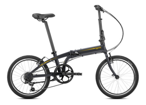 Imagen 1 de 2 de Bicicleta urbana plegable Tern Link A7 R20 Único frenos v-brakes cambio Shimano Tourney color matte shale/mango con pie de apoyo  