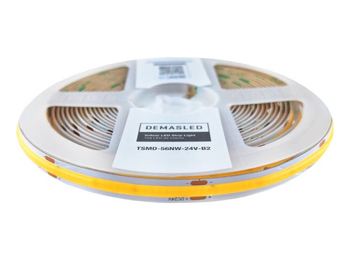 Tira Led Cob 24v 11w/m, Blanco Neutro 480 Leds/m, 5m