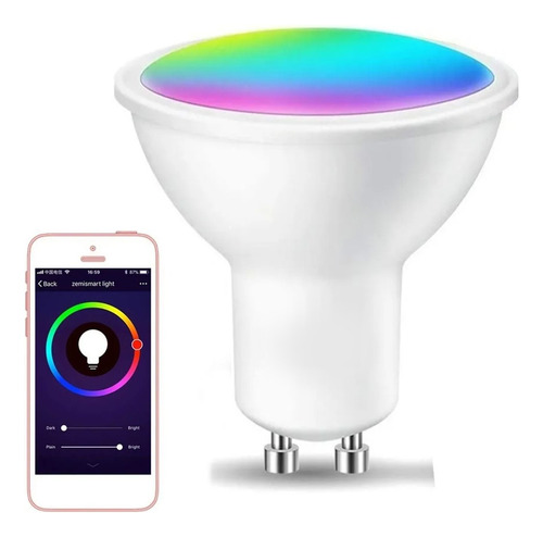 Lampara Smart Led Wifi Luz Inteligente Dicroica Rgb
