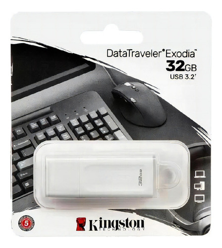 Pendrive Datatraveler Kingston 32gb Blanco
