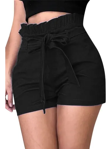 Short cintura cheap alta de pano