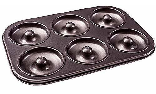 Donut Pan - Premium 6 Cup Non-stick Donut & Bagel Maker - Pf