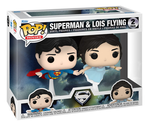 Funko Superman And Lois Flying - Paquete De 2 Unidades Excl.