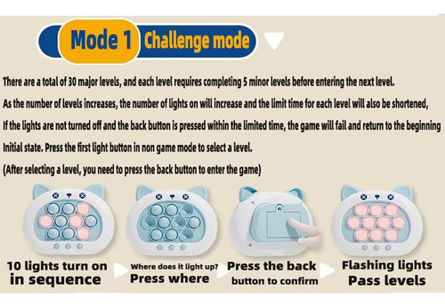 Máquina Juego Descompresión, Consola Juegos Pop Quick Push