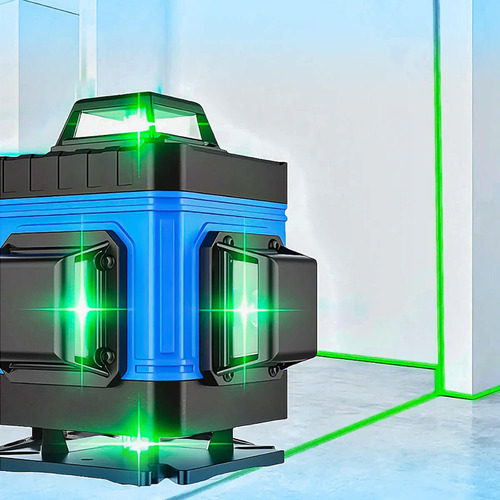 Kit Nível Laser 4d 16 Linhas Profissional Com Tripé E Maleta