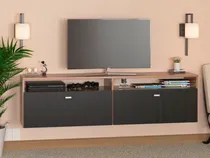 Comprar Mesa Rack Tv Led Flotante 1.50 Mts Moderno Melamina Modular