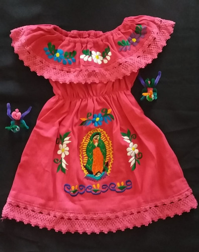 Vestidos Guadalupanos Campesinos, Talla 8 Años