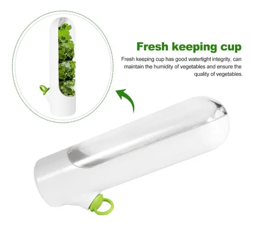 Capsula Contenedor Para Conservar Hierbas Frescas En Nevera