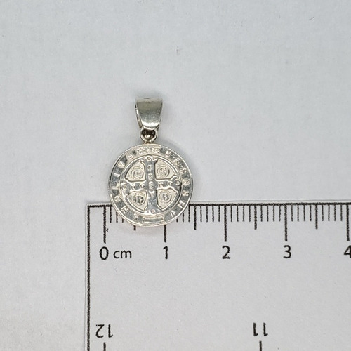 Imagen 4 de 6 de Dije Plata Inflada San Benito Mediano