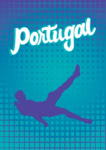 Cuaderno De Futbol Portugal: Estilo Cuadros De A4 100 Hojas