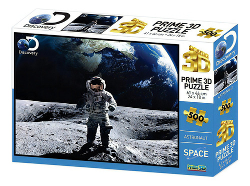Puzzle Rompecabezas Prime 3d Astronauta 500 Piezas