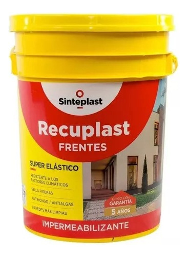 Recuplast Frentes Pintura Impermeabilizante X 20 Lts 