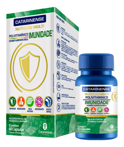 Multivitaminico 60 Caps Catarinense Pharma - Linha Completa Sabor Imunidade