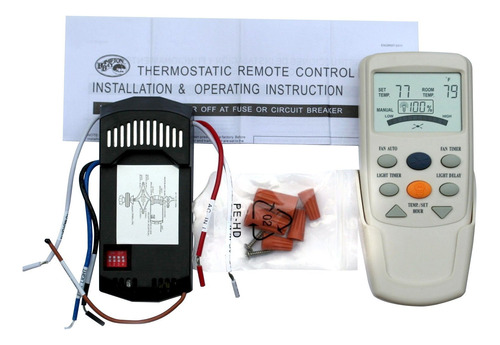 Bay Ventilador Techo Lcd Termostatico Control Remoto 9t Kit