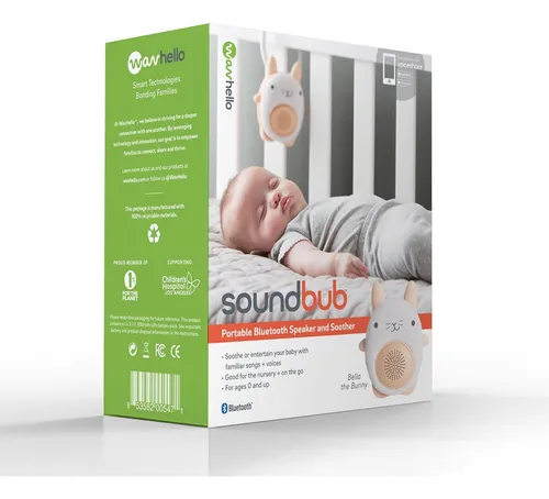 Wavhello Soundbub, Máquina De Ruido Blanco Y Bluetooth Ab