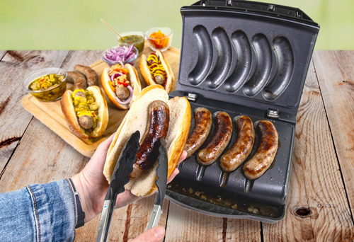 Parrilla Eléctrica De Salchichas Y Mocascos Homecraft Nostal