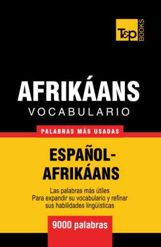 Vocabulario Español-afrikaans - 9000 Palabras Mas Usadas  