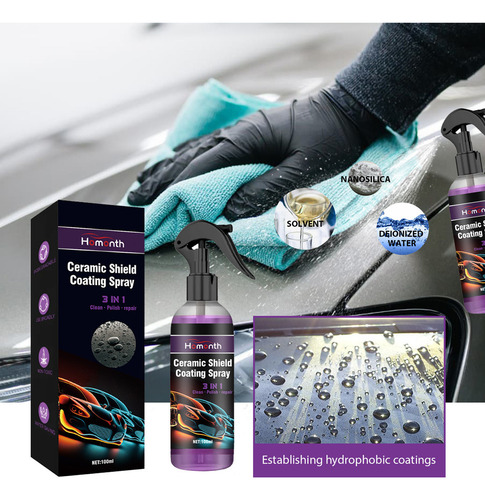 2025 Vidrio Superhidrófobo Coat Ceramic Shield Coating Sp