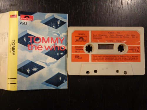 The Who  Tommy  Vol. 1  Excelente  Cassette 