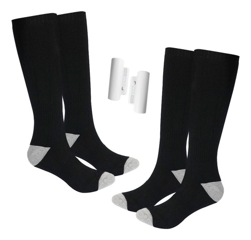 2 Pares De Calcetines Calefactores Eléctricos Batería