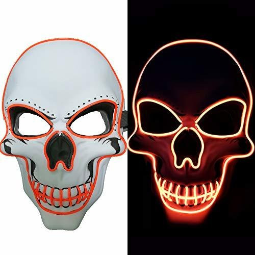 Accesorios Disfraces Niña Halloween Mask Led Light Up Costum