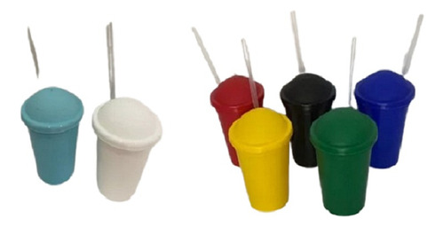 Vasos Milkshake 330 Cc Tapa Mundial Futbol X 10 Unidades