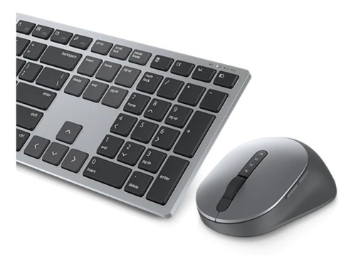 Kit Teclado Y Mouse Dell Km7321w - Español, Gris /v Negro Negro