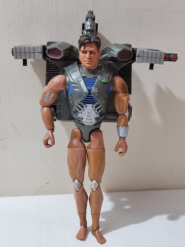 Muñeco Max Steel Sensor Attack, Mattel 90s, Repara (vintage)