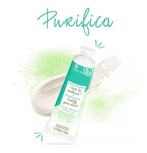 Mascarilla Facial Purificante Con Caolín 30ml Yves Rocher