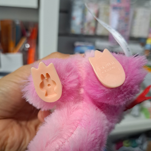 Labubu Peluche Llavero The Monsters Exclusivos Rosa Con Camara