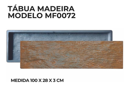 Forma Plástica Injetada Tábua Madeira Mf0072