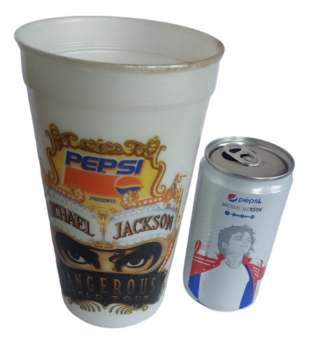 Vaso + Lata Coleccionables De Michael Jackson Y Pepsi (Usado)