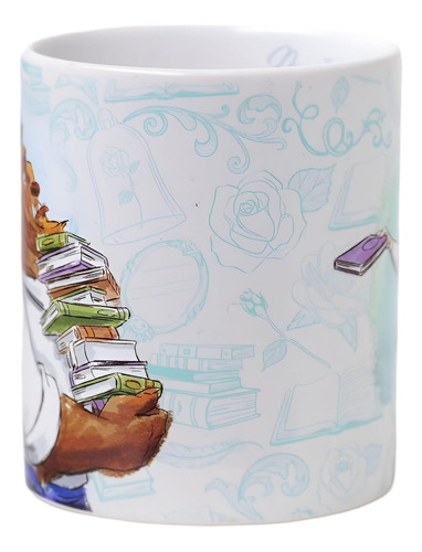 Juego De 2 Tazas Cerámicas Silver Buffalo De Bella Y Bestia