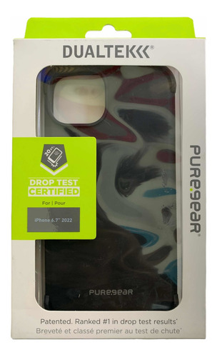 Protector Compatible Con Iphone 14 Plus Dualtek Negro Pureg