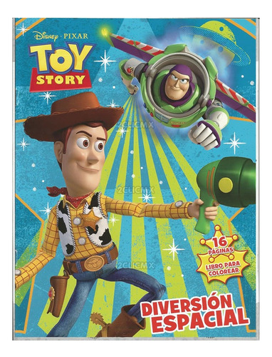 Libro Colorear Toy Story 16 Pg Recuerdo Infantil 35 Piezas