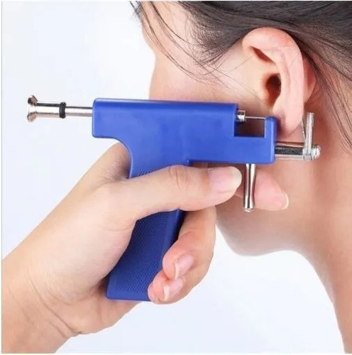 Imagen 4 de 7 de Kit Pistola Perforadora Para Aros Y Piercing 554