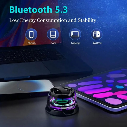 Mini Altavoz Bluetooth Magnético Multifuncional G200 Negro