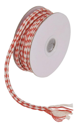 Fio De Embrulho Decorativo Para Natal, Rolo Vermelho Branco