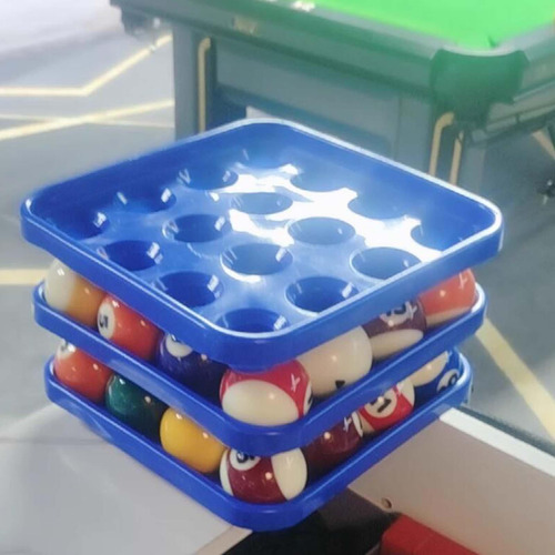 Bandeja Porta Bolas De Billar, Accesorios De Piscina Azul