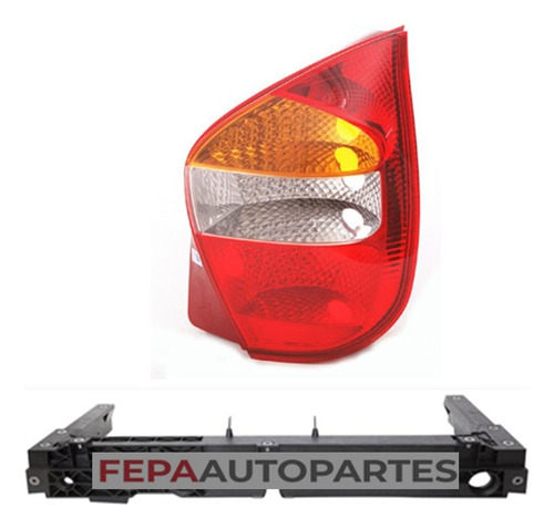 Mica Faro Giro Trasero Fiat Palio Fire 01 / 07 Borde Rojo