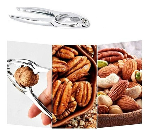 Pinza Casca Nueces De Acero Inoxidable Rompe Nuez Ero