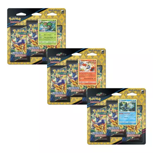 Cartas Pokemon Blister Triplo Realeza Absoluta Cinderace - Copag