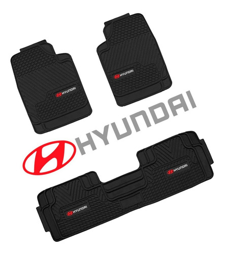 Imagen 1 de 4 de Pisos Jebe Pvc Grueso Hyundai Grand I10, I20, I30, Atos