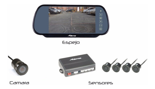 Sensor De Reversa Con Cámara Better Bt9010 Espejoreproductor