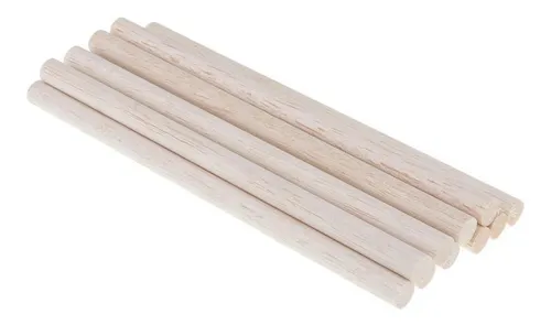 Palo De Balso Redondo Madera 5 Mm X6 Unidades