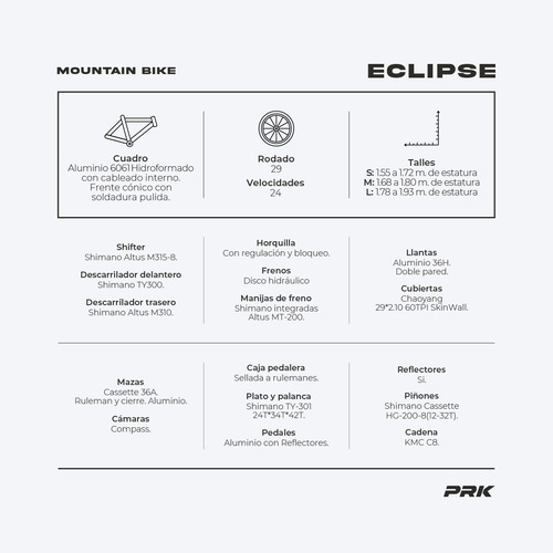 Mountain Bike Eclipse R29 24v